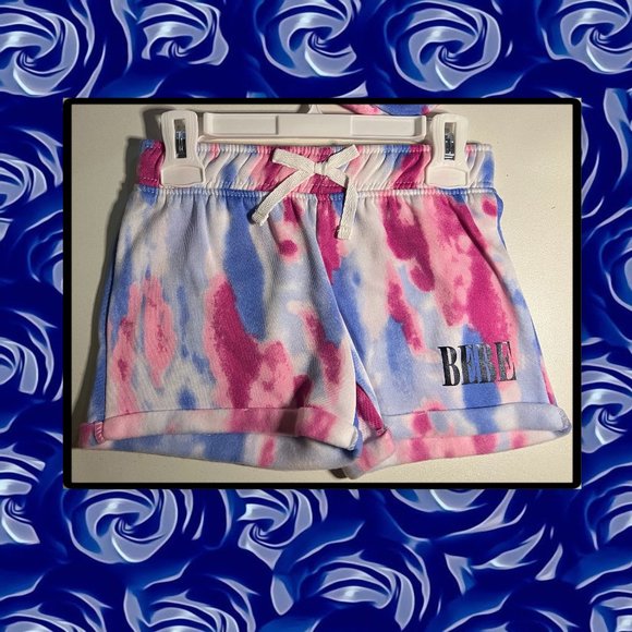 BEBE Girls Tie-Dye Hoodie & Drawstring Shorts Set 7/8 - Picture 7 of 10